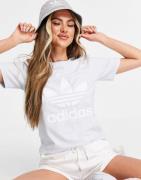 adidas Originals - adicolor - Blå t-shirt med stort logo
