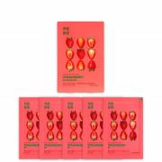 Holika Holika Pure Essence Mask Sheet (5 Masks) 155ml (Various Options) - Strawberry