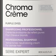 L'Oréal Professionnel Paris Chroma Crème Yellow-Tones Neutralizing Cream Shampoo - Blondes To Platinum Blondes 300ml