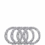 Slip Pure Silk Skinny Scrunchies (Various Colours) - Silver
