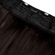 LullaBellz Thick 18 1-Piece Straight Clip in Hair Extensions (Various Colours) - Dark Brown
