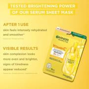 Garnier SkinActive Moisture Bomb Hydrating and Brightening Vitamin C Sheet Mask Set of 5