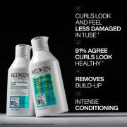 Redken Acidic Bonding Curls Shampoo Conditioner and Sculpting Curl Gel Bonding Care Bundle for Curls and Coils