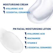 CeraVe Evening Moisturising Routine for Dry Skin, Body and Face Moisturiser with Hyaluronic Acid