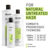 NIOXIN Scalp and Hair Thickening System 2 Shampoo for Natural Hair with Progressed Thinning 1L