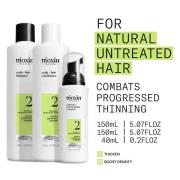NIOXIN Scalp and Hair Thickening System 2 for Natural Hair with Progressed Thinning Trial Kit