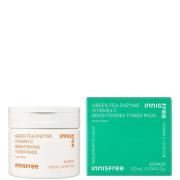 INNISFREE Green Tea Enzyme Vitamin C Brightening Toner Pads - 60 pads