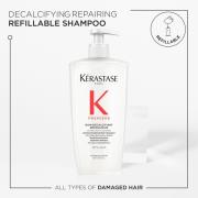 Kérastase Première Shampoo Decalcifying & Repairing Refillable Bottle for Damaged Hair with Pure Citric Acid and Glycine 500ml