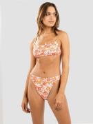 Rhythm Rosa Floral Tie Back Crop Bikini overdel mønster