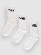 Vans Classic Crew (6.5-10, 3Pk) Strømper hvid