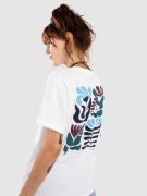 Iriedaily Square Flowers T-shirt hvid