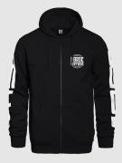 Horsefeathers Tall Typo Hættetrøje med lynlås sort
