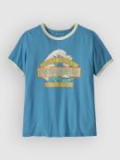 Patagonia Great Waves Ringer T-shirt blå