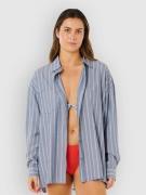 Rip Curl Beach Days Pinstripe Skjorte blå