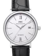 IWC Herreur IW356501 Portofino Sølvfarvet/Læder Ø40 mm