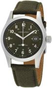 Hamilton Herreur H69439363 Khaki Field Grøn/Læder Ø38 mm