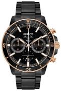 Bulova Herreur 98B302 Sort/Stål Ø45 mm