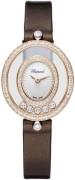 Chopard Dameur 204292-5301 Happy Diamonds Hvid/Satin Ø25.8 mm