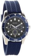 Bulova Herreur 98A190 Sort/Gummi Ø43 mm