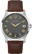 Bulova Herreur 96B389 Wilton Grå/Læder Ø41 mm