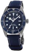 Tudor Herreur M79030B-0002 Black Bay Blå/Læder Ø39 mm