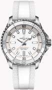 Breitling Dameur A17377211A1S1 Superocean Automatic 36 Hvid/Gummi
