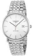 Longines Herreur L4.910.4.12.6 Elegant Hvid/Stål Ø39 mm