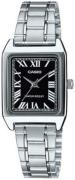 Casio Dameur LTP-V007D-1BUDF Classic Sort/Stål 22x30 mm