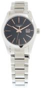 Longines Dameur L2.286.4.52.6 Conquest Classic Sort/Stål Ø29.5 mm