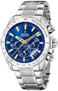 Festina Herreur F20668-2 Timeless Blå/Stål Ø44.5 mm