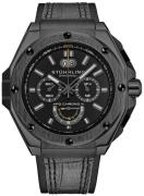 Stührling Original Herreur 1018.03 Monaco APO Chrono X Sort/Læder