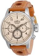 Invicta Herreur 30914 S1 Rally Antikhvid/Læder Ø46 mm