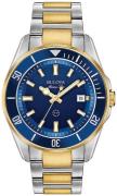 Bulova Herreur 98B334 Blå/Gul guldtonet stål Ø42 mm