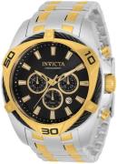 Invicta Herreur 34124 Bolt Sort/Gul guldtonet stål Ø50 mm