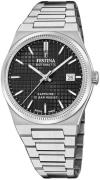 Festina Herreur F20028-4 Swiss Made Sort/Stål Ø40 mm