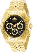 Invicta Herreur 31001 Speedway Sort/Gul guldtonet stål Ø39.5 mm