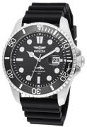 Invicta Herreur 47161 Pro Diver Sort/Gummi Ø43 mm