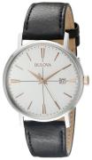 Bulova Herreur 98B254 Dress Hvid/Læder Ø39 mm