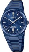 Festina Herreur F20078-1 Swiss Made Blå/Stål Ø40 mm