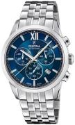 Festina Herreur F20040-2 Swiss Made Blå/Stål Ø41 mm
