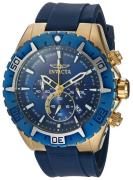Invicta Herreur 22525 Aviator Blå/Gummi Ø50 mm