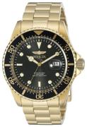 Invicta Herreur 22062 Pro Diver Sort/Gul guldtonet stål Ø43 mm