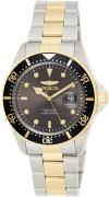 Invicta Herreur 22057 Pro Diver Grå/Gul guldtonet stål Ø43 mm