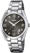 Festina Dameur F16790-F Sort/Stål Ø37 mm