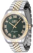 Invicta Herreur 47403 Specialty Grøn/Gul guldtonet stål Ø43 mm