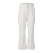 Tekstureret Bomuld Kick Flare Suit Pant