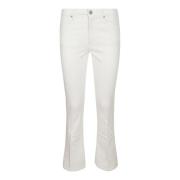 Stilfulde Slim-Fit Hvide Bomuld Denim Jeans