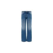 Afslappet L?stsiddende Denim Jeans