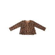 Leopard Print Fullzip Sweatshirt