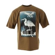 Grøn Censureret Heron SS Tee T-Shirt til Mænd